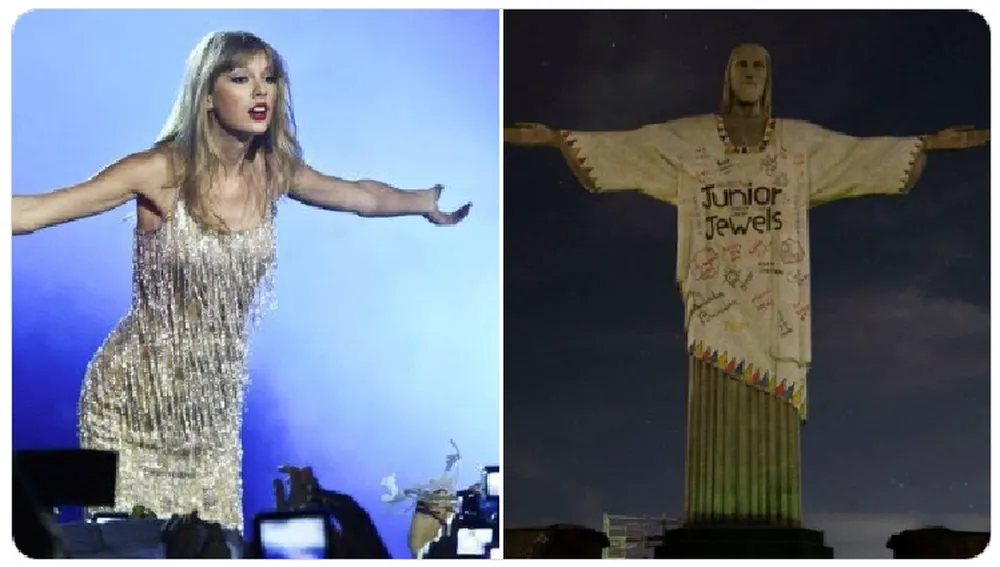 Taylor Swift Recebe Homenagem Especial no Cristo Redentor: ‘Welcome to Brasil’
