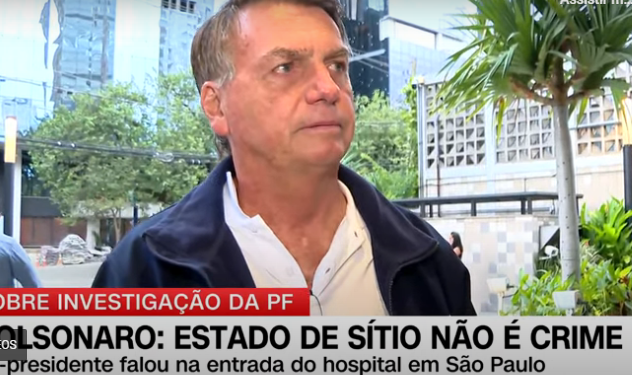 Bolsonaro quase confessa sua articulação na trama golpista