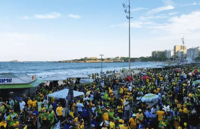 Cúpula bolsonarista admite que ato em Copacabana foi um fracasso