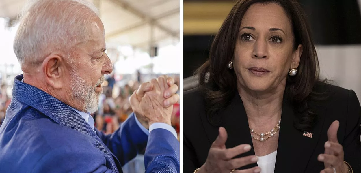 Lula manifesta apoio a Kamala Harris nas eleições americanas