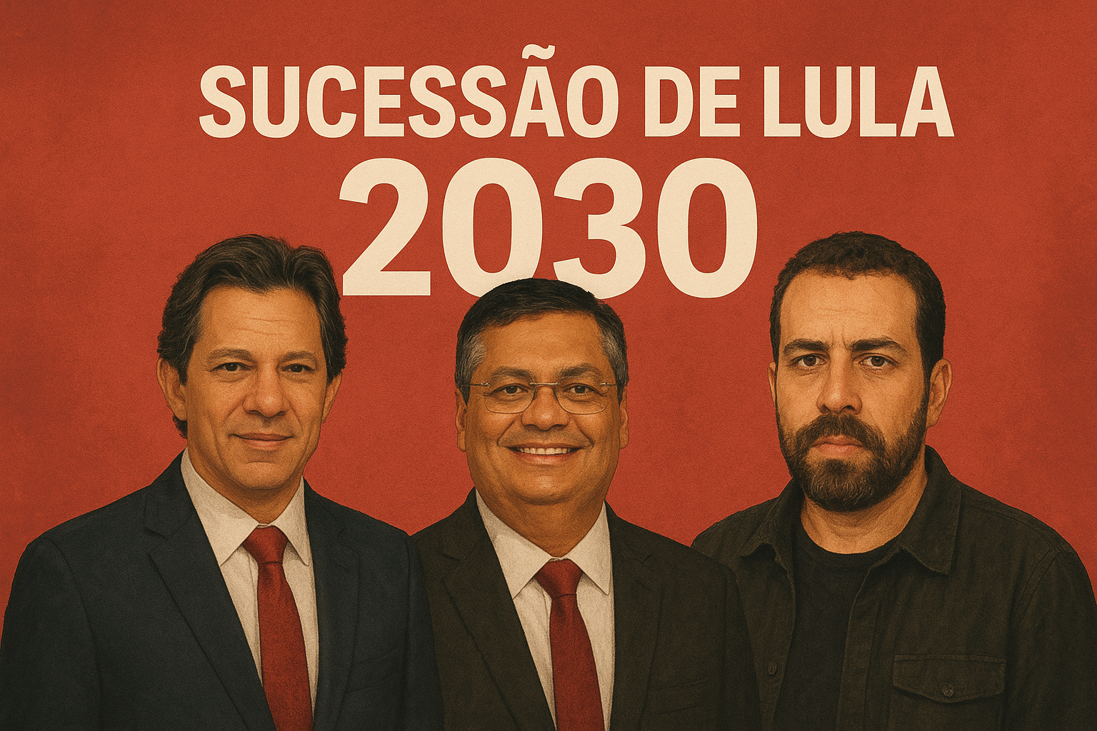 Haddad, Dino ou Boulos: quem será o candidato à sucessão de Lula em 2030?
