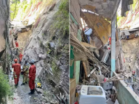 Desabamento em sobrado no Catete deixa feridos e jovem soterrado