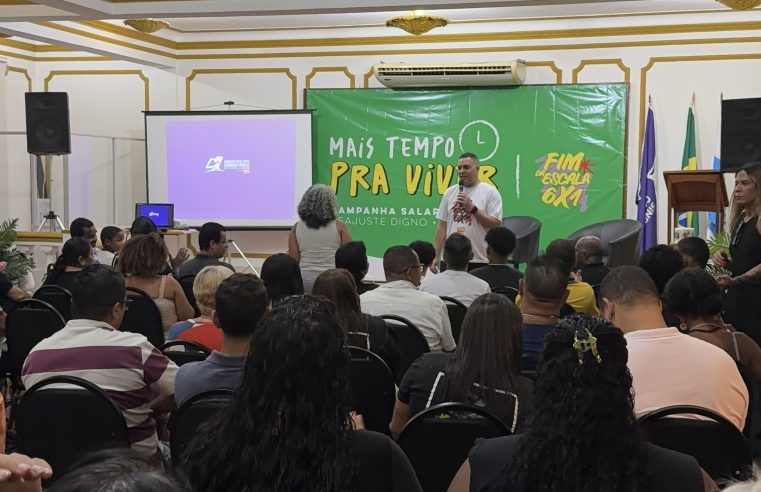 Por mais direitos, reajuste digno e redução da jornada