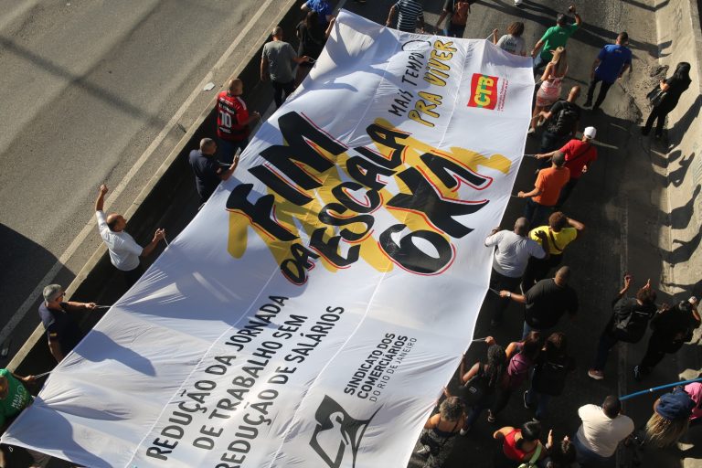 direitos trabalhistas, escala 6x1, redução de jornada, comerciários, manifestação rio de janeiro
